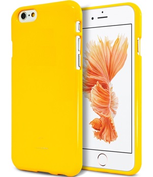 TPU Back Case voor Apple iPhone 6 /6S - Back cover - TPU - Gelly - Geel