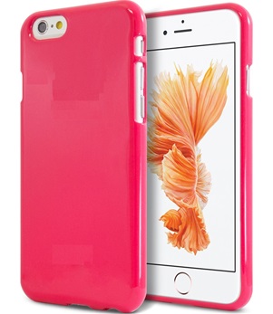 TPU Back Case voor Apple iPhone 6 /6S - Back cover - TPU - Gelly - Raspberry Pink
