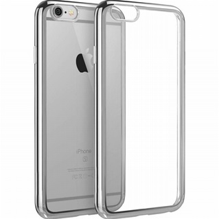 Transparant Hoesje voor Apple iPhone 7 Plus  - TPU - Zilveren Rand