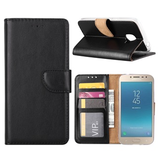 Hoesje voor Samsung Galaxy J2 Pro (2018) J250 / Samsung Galaxy Grand Prime Pro - Book Case - geschikt voor 3 pasjes - Zwart