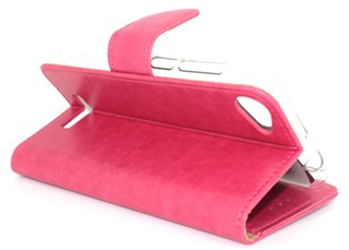 Hoesje voor Wiko Lenny 3 Max - Book Case - geschikt voor 3 pasjes - Pink