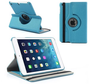 Tablethoes Apple iPad Pro 9,7 inch -  360- draaibaar - Licht Blauw