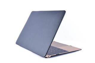  MacBook Air 13.3 inch - Laptoptas - PU Hard Cover - Zwart