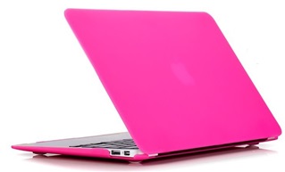 Laptop Case - Macbook Retina 12 inch - Laptoptas - Matte HardCover - Fel Pink