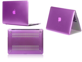 Macbook Cover voor Macbook Retina 13.3 inch - Metallic Hard Cover - Paars