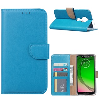 Hoesje voor Motorola Moto G7 Power - Book Case - Turquoise