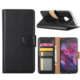 Xssive Hoesje voor Motorola Moto X4 - Book Case - Geschikt voor 3 pasjes - Zwart