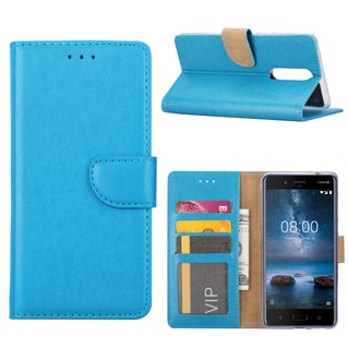 Book Case voor Nokia 8 - Turquoise