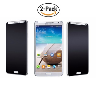 2 stuks - Glasfolie - Privacy Anti-Spy - voor Samsung Galaxy Note 3 - Tempered Glass