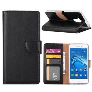 Hoesje voor Huawei Nova Smart Book Case - geschikt voor 3 pasjes - Zwart