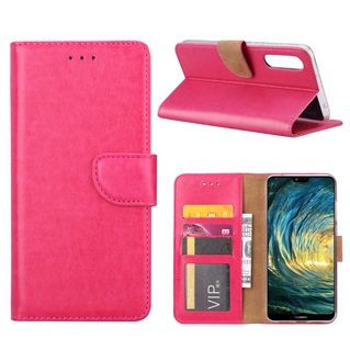 Hoesje voor Huawei P20 Pro - Book Case - geschikt voor 3 pasjes - Pink
