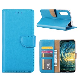 Hoesje voor Huawei P20 Pro - Book Case - geschikt voor 3 pasjes - Turquoise