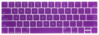 Toetsenbord Cover voor New Macbook met Touch Bar 13/15 inch - Siliconen - Paars