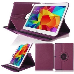 Tablethoes voor Samsung Galaxy Tab  4 10 inch T530 - 360° draaibaar - Paars