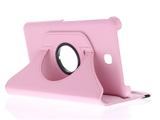 Tablethoes voor Samsung Galaxy Tab 4 8 inch T337 - 360° draaibaar - Soft Pink