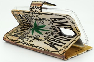 Hoesje voor Samsung Galaxy S5 - Book Case - Amsterdam Cannabis