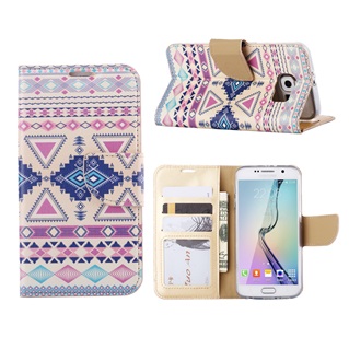 Hoesje Voor Samsung Galaxy S6 - Book Case G920 - Azteken Pink