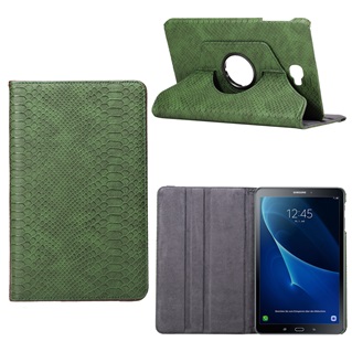 Tablet hoes voor Samsung Galaxy Tab A 7 inch T280 - Schubben Print - Donker Groen