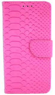 Hoesje voor Samsung Galaxy A3 2017 A320 - Book Case - Schubben Print - geschikt voor pasjes - Pink