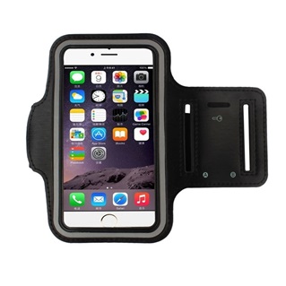 Sport armband universeel voor o.a. Motorola Moto G5S Plus - Zwart