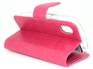 Hoesje voor Wiko Sunny Max - Book Case - geschikt voor 3 pasjes - Pink