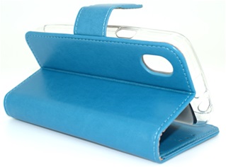 Hoesje voor Wiko Sunny Max - Book Case - geschikt voor 3 pasjes - Turquoise