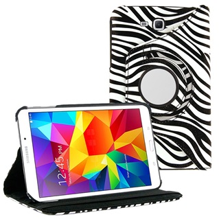 Tablethoes  voor Samsung Galaxy Tab E 9,6 inch T560 - 360° draaibaar - Zebra