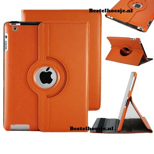 Tablethoes voor Apple iPad Air - 360° draaibaar - Oranje