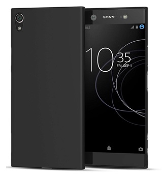 TPU Hoesje voor Sony Xperia XA1 Plus - Back Cover - Zwart