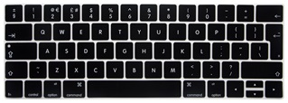Toetsenbord Cover voor New Macbook met Touch Bar 13/15 inch - Siliconen - Zwart