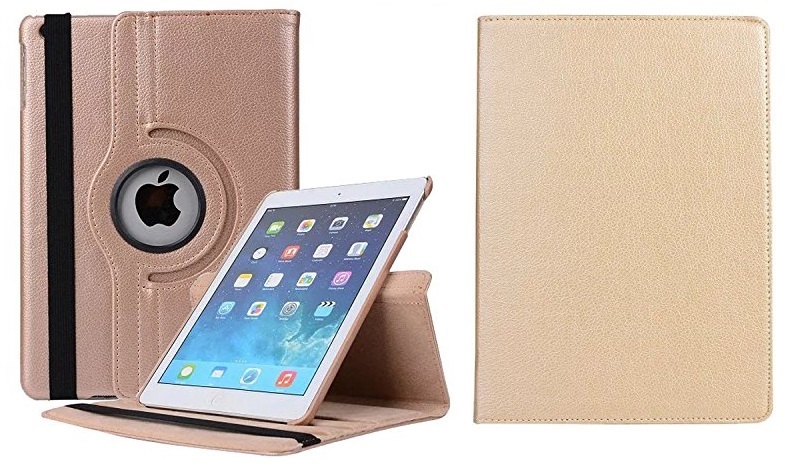 Tablet hoes voor Apple Pro 9,7 inch 360° draaibaar - Metallic Goud |