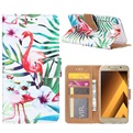 Hoesje Voor Samsung Galaxy A5 2017 A520 - Book Case - Tropische Flamingo