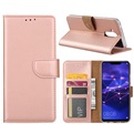 Hoesje Voor Huawei Mate 20 Lite - Book Case - Rose Goud