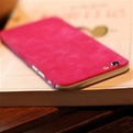 2x Sticker wrap Suede Look voor Apple iPhone 6 / 6S - Hot Pink