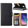 Hoesje voor Samsung Galaxy A6 2018 A600 - Book Case - geschikt voor 3 pasjes - Zwart