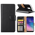 Hoesje voor Samsung Galaxy A6 Plus 2018 A605 - Book Case - geschikt voor 3 pasjes - Zwart