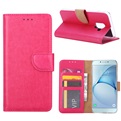 Hoesje voor Samsung Galaxy A8 2018 - Book Case - geschikt voor 3 pasjes - Pink