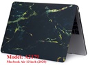 Macbook Case voor Macbook Air 13 inch (2020) A2179 - Marmer Zwart Goud