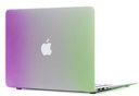 Macbook Case voor Macbook Air 13.3 inch, model A1369/A1466 - Regenboog Paars Groen