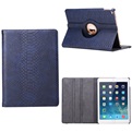 Tablet hoes voor Apple iPad Mini 4 - Schubben Print - Donker Blauw