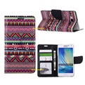 Hoesje voor Samsung Galaxy A5 2015 - Book Case Azteken Rood