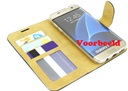 Hoesje voor Samsung Galaxy S7 Edge - Book Case - met vlinder reliëf - geschikt voor pasjes - goud