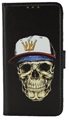 Hoesje voor Samsung Galaxy S6 - Book Case - Doodshoofd