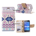 Hoesje voor Samsung Galaxy Grand Prime G530 - Book Case Azteken Pink