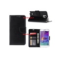 Hoesje voor Samsung Galaxy Note 4 N910 - Book Case Zwart