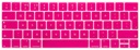 Siliconen Toetsenbord Cover voor New Macbook (met Touch Bar) 13/15 inch - Neon Pink
