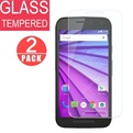 Screenprotector Tempered Glas folie voor Motorola G3  3e generatie Duo Pack/2 stuks