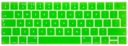 Siliconen Toetsenbord Cover voor New Macbook (met Touch Bar) 13/15 inch - Licht Groen
