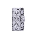 Hoesje Voor Samsung Galaxy J1 2016 J120 Boek Hoesje Book Case Slangen Print Zwart Wit