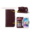 Hoesje voor Samsung Galaxy S6 Edge Plus G928 - Book Case - Bruin